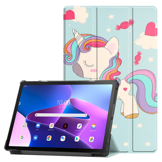 Capa para Lenovo Idea Tab 11, Techsuit, FoldPro Unicorn, Multicolor