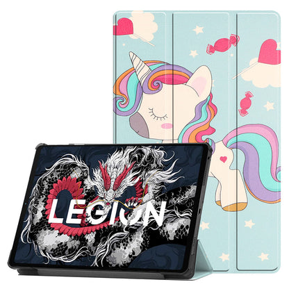 Capa para Lenovo Legion Y700 (2025), Techsuit, FoldPro Unicorn, Multicolor