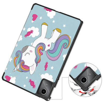 Capa para Lenovo Tab M11, Techsuit, FoldPro Unicorn, Multicolor