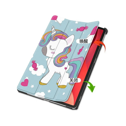 Capa para Lenovo Tab M11, Techsuit, FoldPro Unicorn, Multicolor