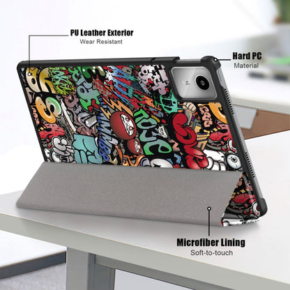 Capa para Lenovo Tab M11, Techsuit, FoldPro Urban Vibe, Multicolor