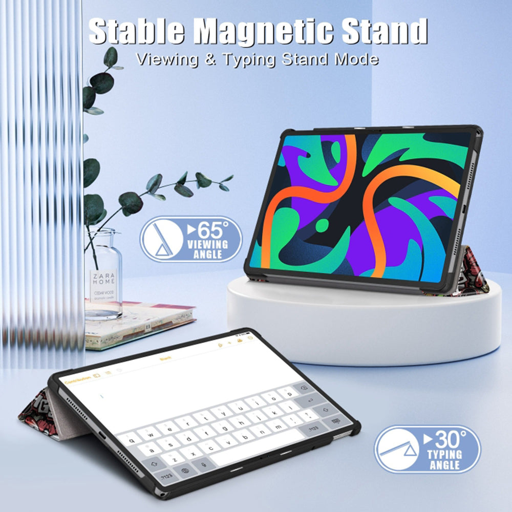 Capa para Lenovo Tab M11, Techsuit, FoldPro Urban Vibe, Multicolor
