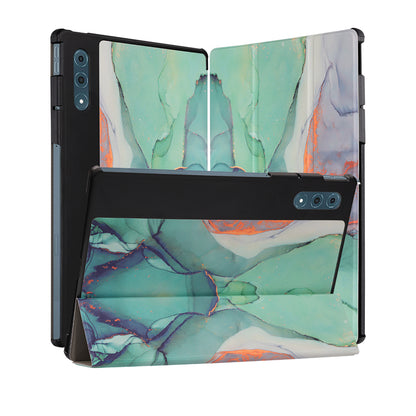 Capa para Lenovo Yoga Tab Plus, Techsuit, FoldPro Green Time, Multicolor