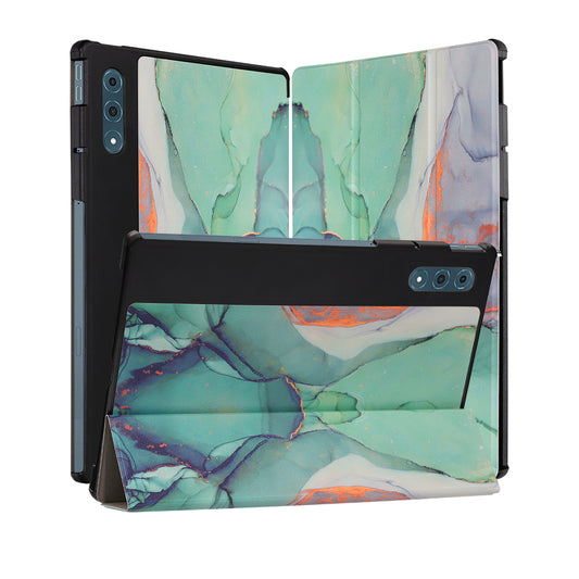 Capa para Lenovo Yoga Tab Plus, Techsuit, FoldPro Green Time, Multicolor