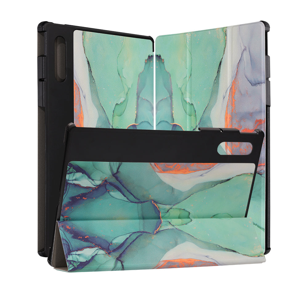 Capa para Lenovo Yoga Tab Plus, Techsuit, FoldPro Green Time, Multicolor