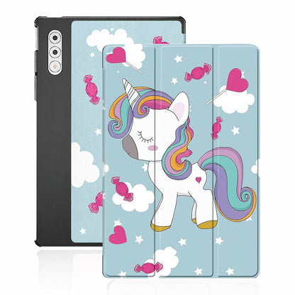 Capa para Lenovo Yoga Tab Plus, Techsuit, FoldPro Unicorn, Multicolor