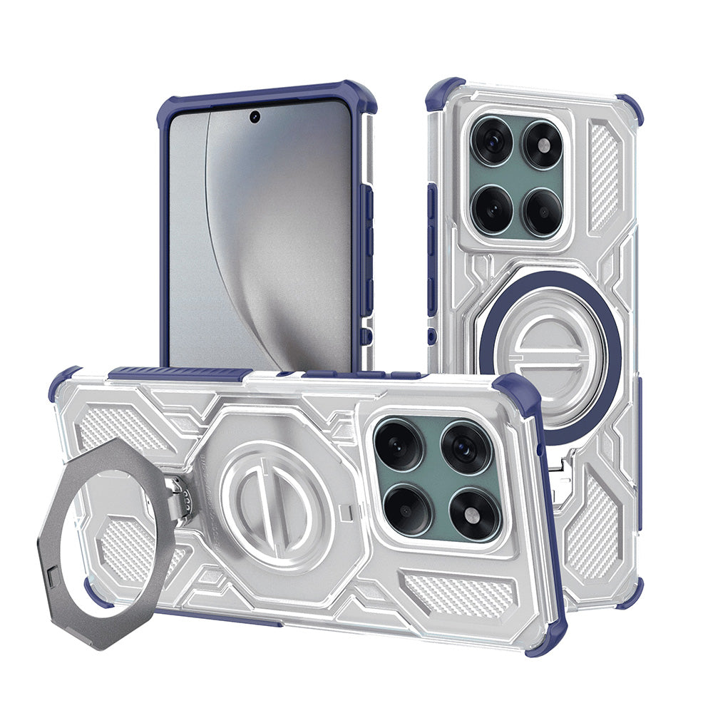 Capa para Motorola Edge 60 Pro, Techsuit, Carbon Shield Pro, Azul