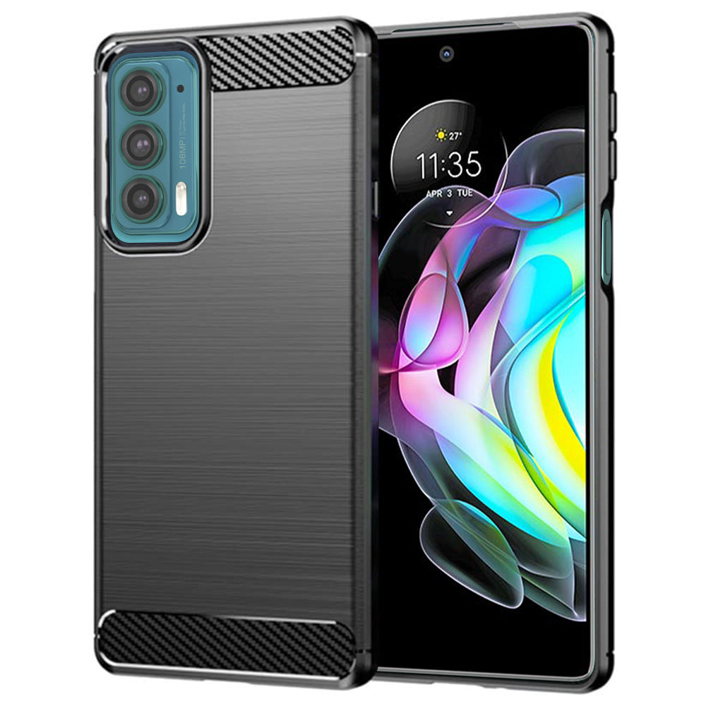 Capa para Motorola Edge 20, Techsuit, Carbono, Preta