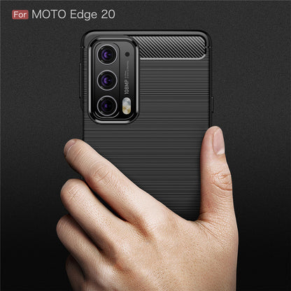 Capa para Motorola Edge 20, Techsuit, Carbono, Preta