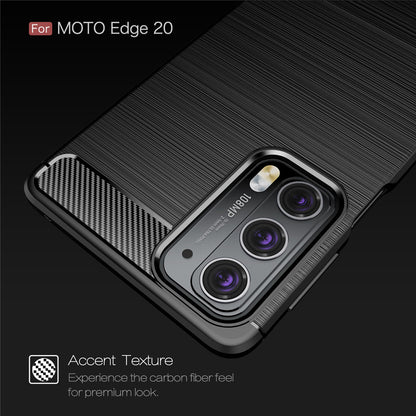 Capa para Motorola Edge 20, Techsuit, Carbono, Preta