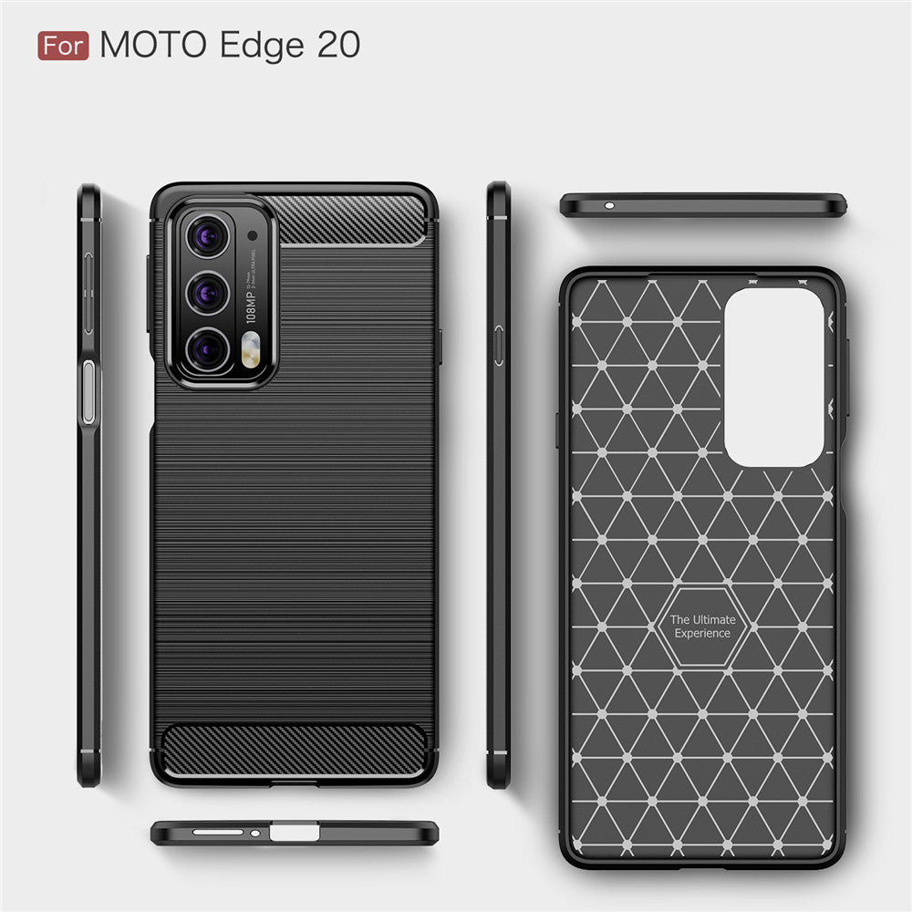 Capa para Motorola Edge 20, Techsuit, Carbono, Preta