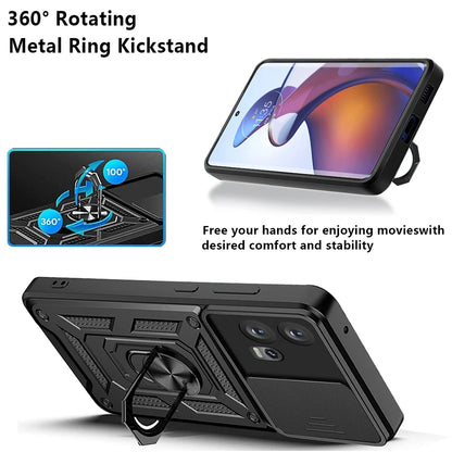 Capa para Motorola Edge 30 Fusion, Techsuit, CamShield, Preta