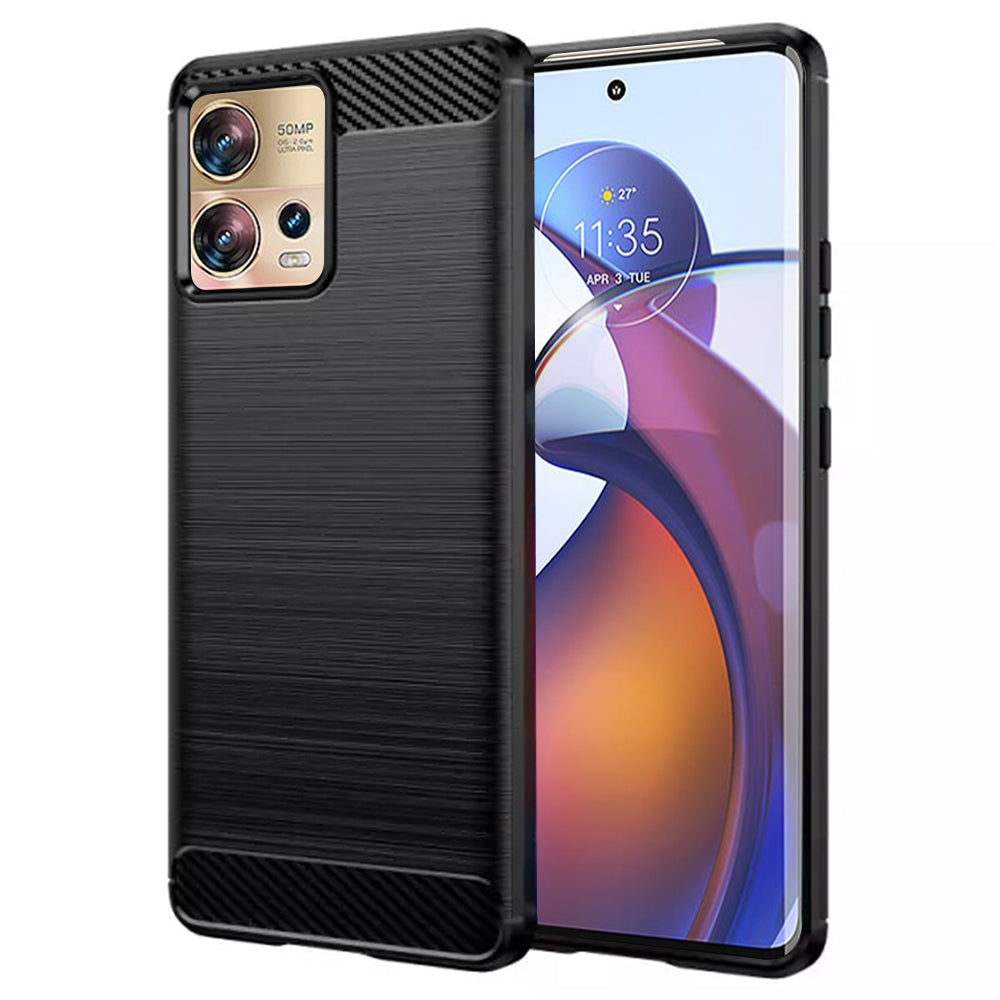 Capa para Motorola Edge 30 Fusion, Techsuit, Carbono, Preta