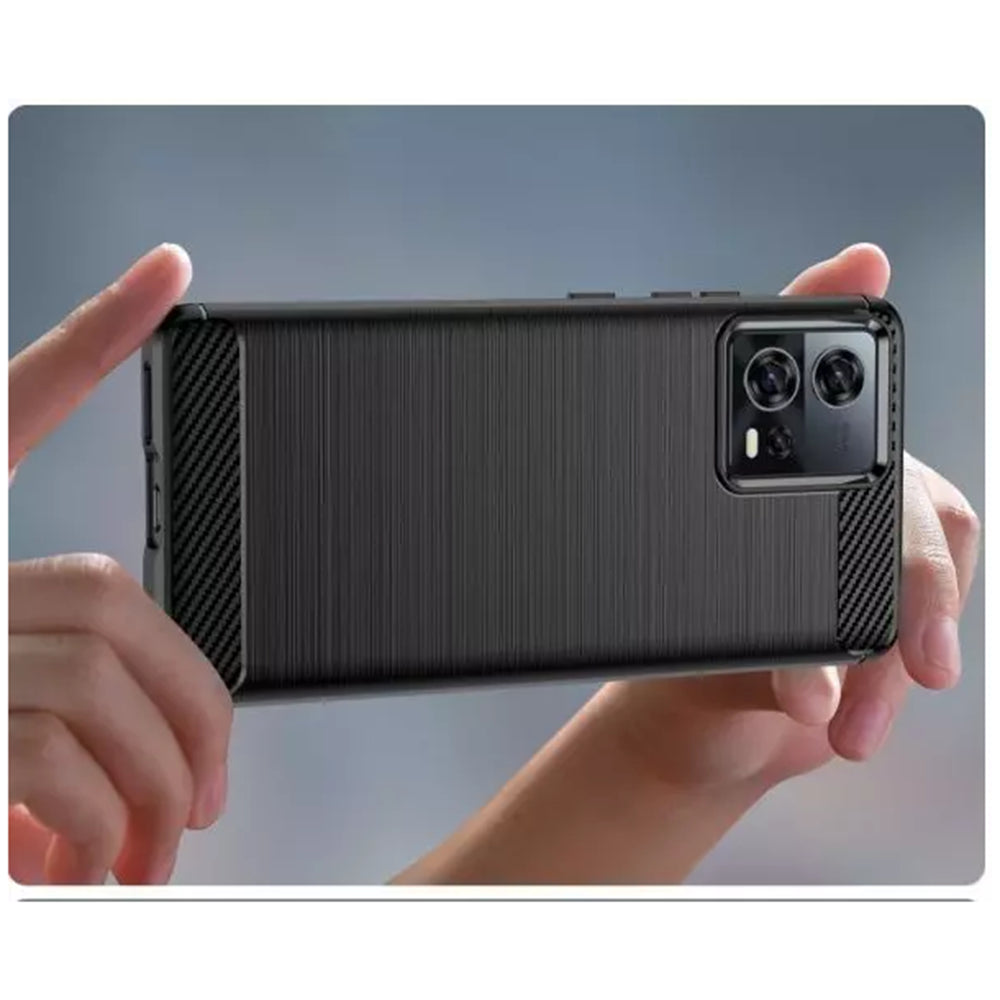 Capa para Motorola Edge 30 Fusion, Techsuit, Carbono, Preta