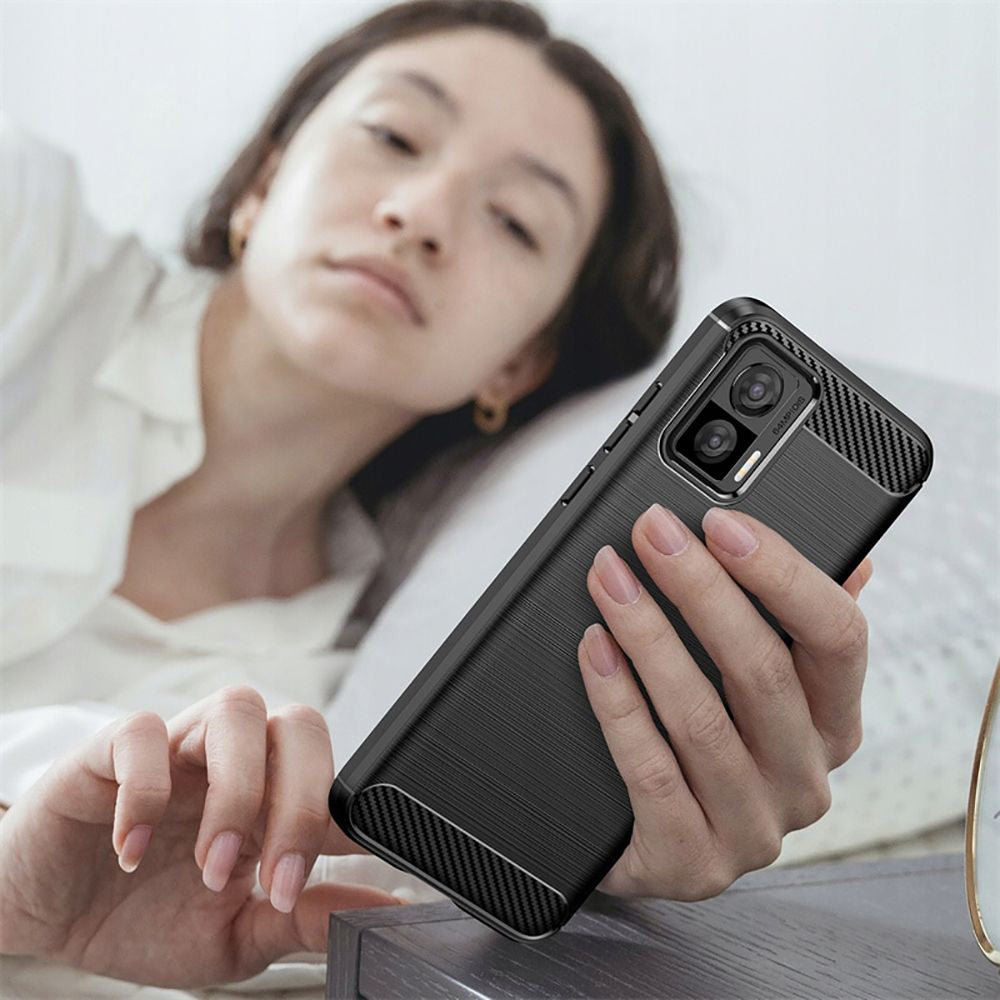 Capa para Motorola Edge 30 Neo, Techsuit, Carbono, Preta