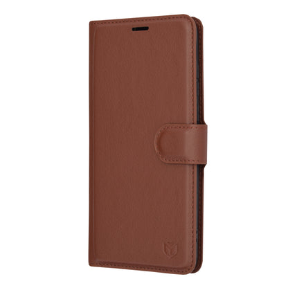 Capa para Motorola Edge 30 Neo, Techsuit, Leather Folio, Castanha