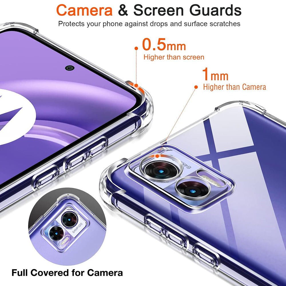 Capa para Motorola Edge 30 Neo, Techsuit, Shockproof Clear, Transparente