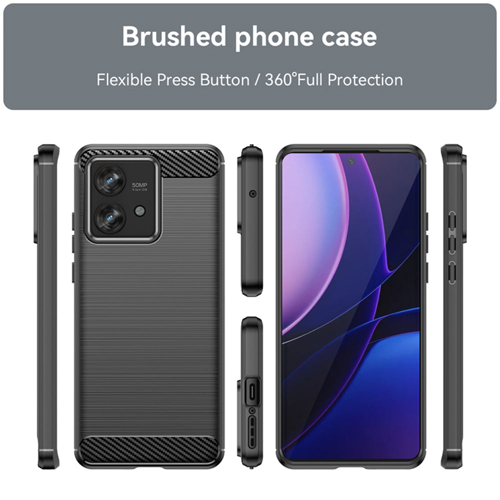 Capa para Motorola Edge 40 Neo, Techsuit, Carbono, Preta