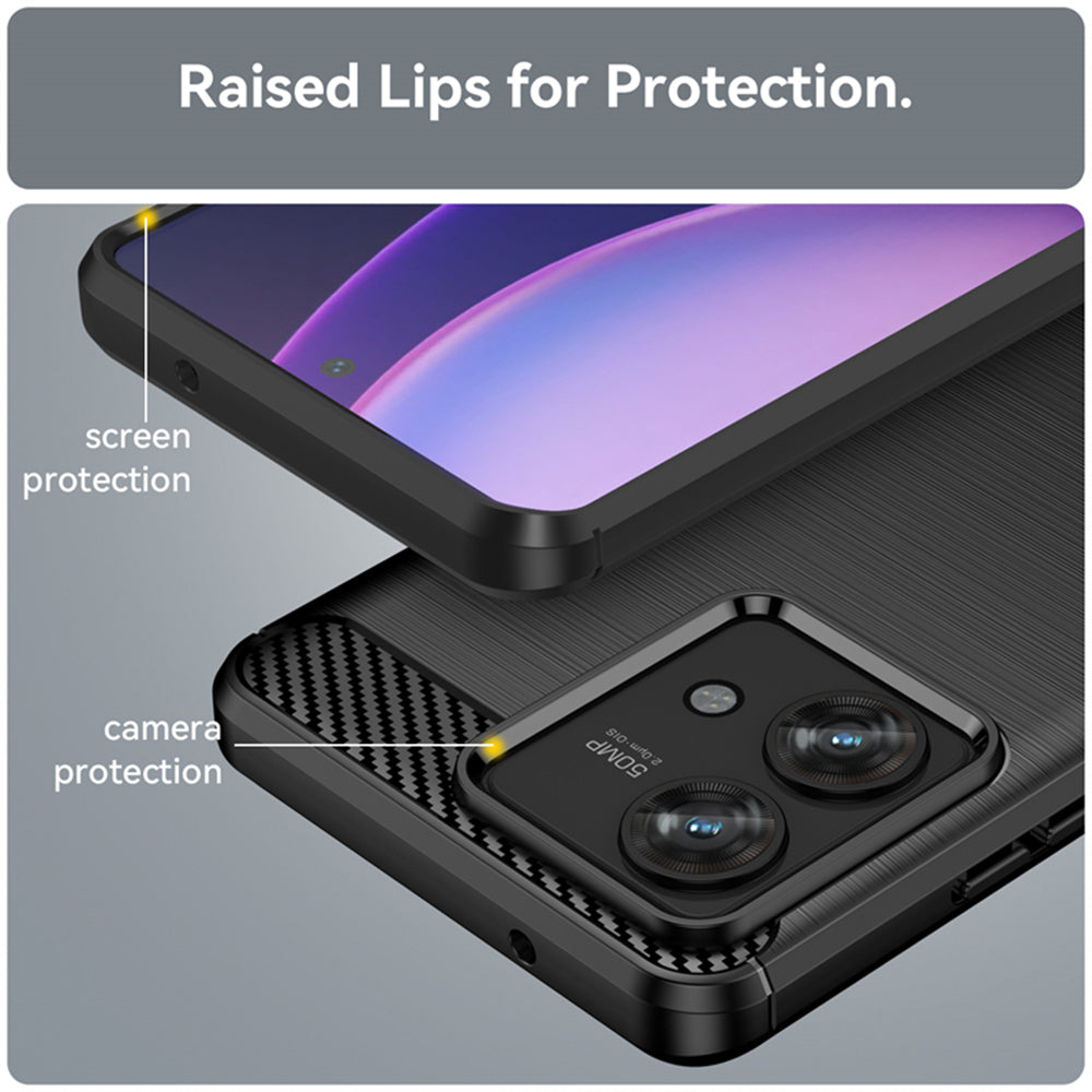 Capa para Motorola Edge 40 Neo, Techsuit, Carbono, Preta