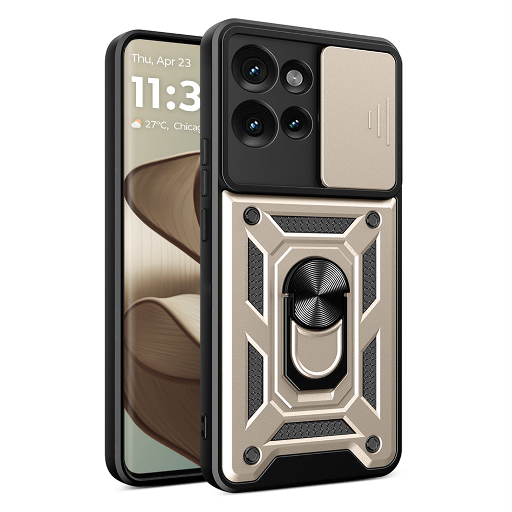 Capa para Motorola Edge 50 Fusion, Techsuit, CamShield, Dourada