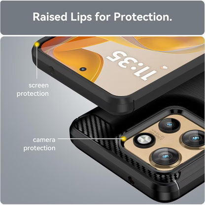 Capa para Motorola Edge 50 Neo, Techsuit, Carbono, Preta