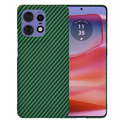Capa para Motorola Edge 50 Pro, Techsuit, Carbonite FiberShell, Verde