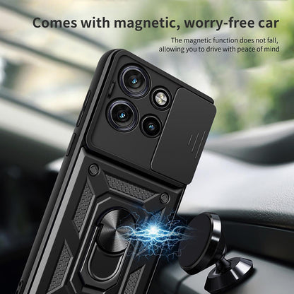 Capa para Motorola Edge 50, Techsuit, CamShield, Preta