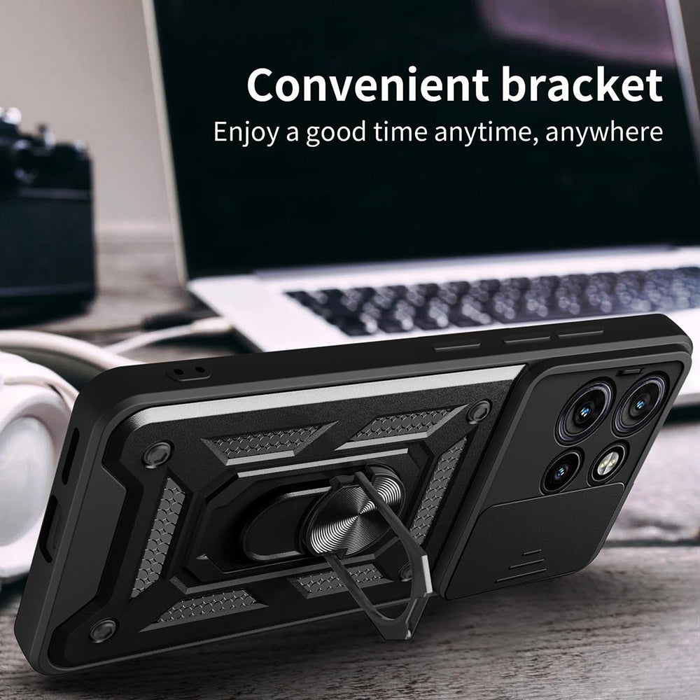 Capa para Motorola Edge 50, Techsuit, CamShield, Preta