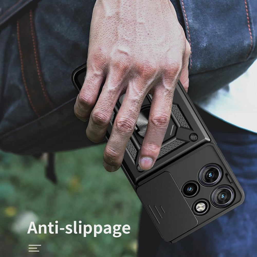 Capa para Motorola Edge 50, Techsuit, CamShield, Preta
