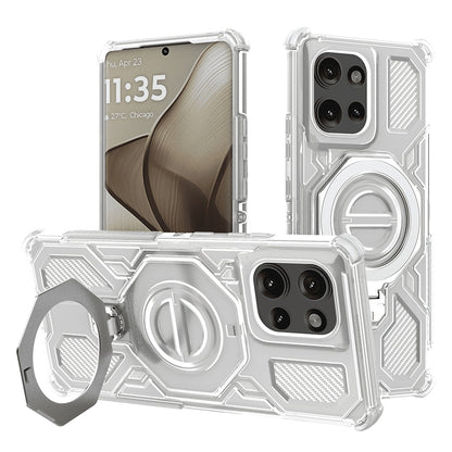 Capa para Motorola Edge 50, Techsuit, Carbon Shield Pro, Branco