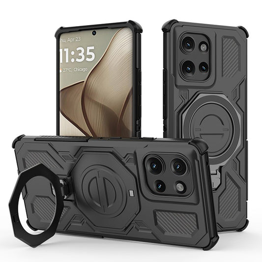 Capa para Motorola Edge 50, Techsuit, Carbon Shield Pro, Preta