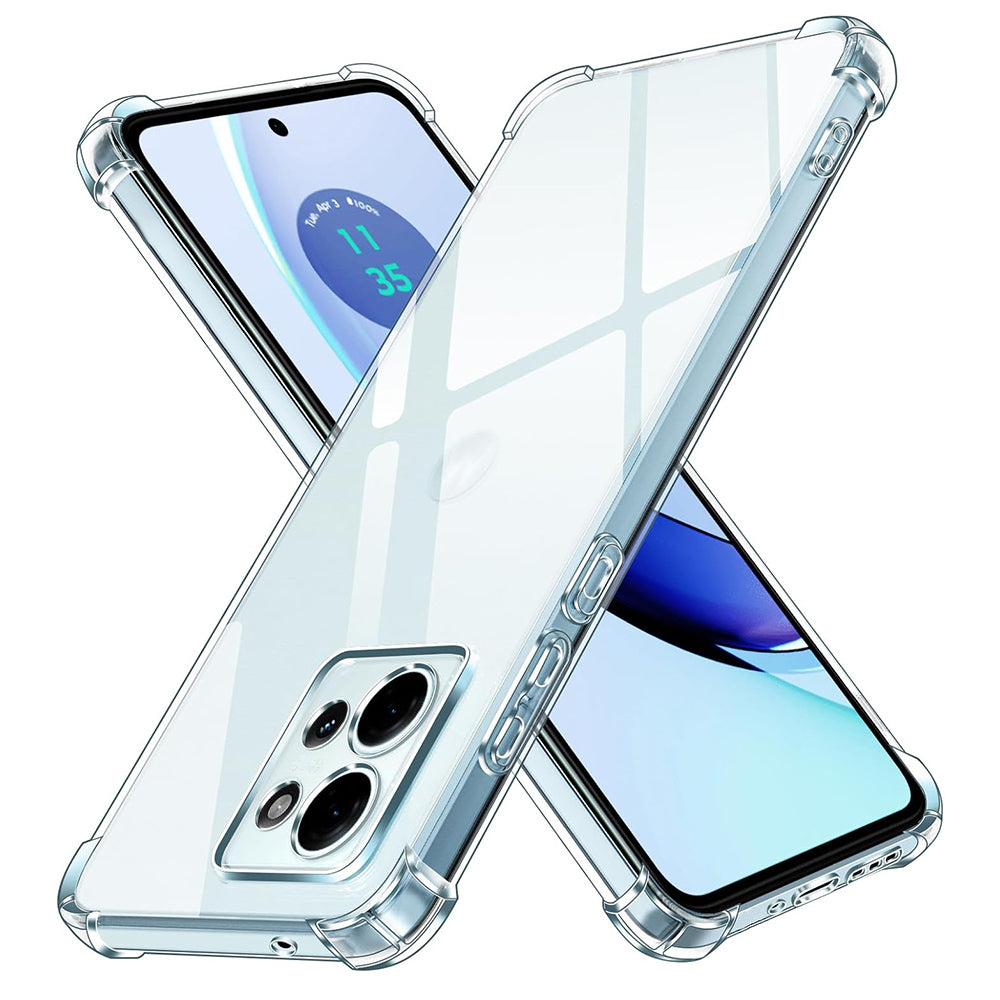 Capa para Motorola Edge 50, Techsuit, Shockproof Clear, Transparente