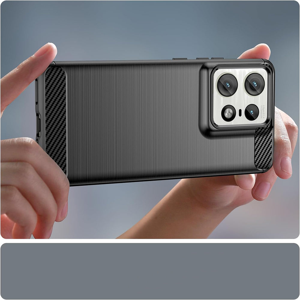Capa para Motorola Edge 50 Ultra, Techsuit, Carbono, Preta