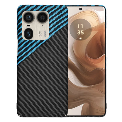 Capa para Motorola Edge 50 Ultra, Techsuit, Carbonite FiberShell, Preto Azul