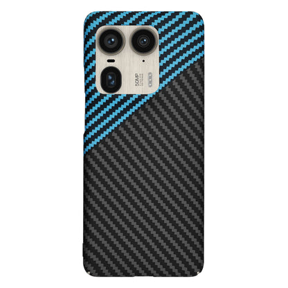 Capa para Motorola Edge 50 Ultra, Techsuit, Carbonite FiberShell, Preto Azul