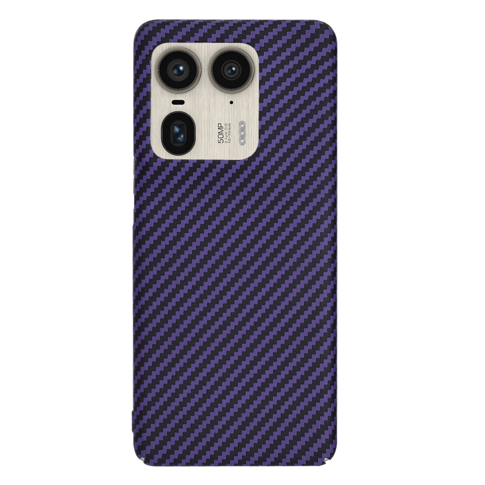 Capa para Motorola Edge 50 Ultra, Techsuit, Carbonite FiberShell, Roxo