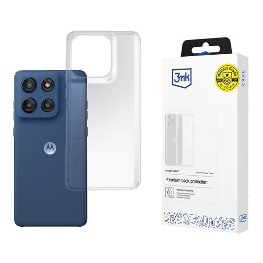 Capa para Motorola Edge 60, 3MK, Armor, Transparente