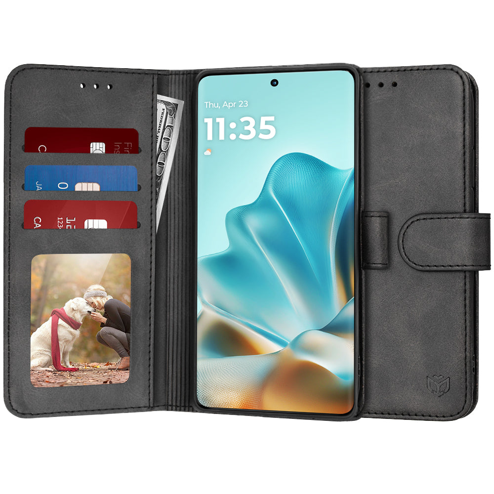 Capa para Motorola Edge 60 Fusion / Edge 60, Techsuit, Diary Book, Preta