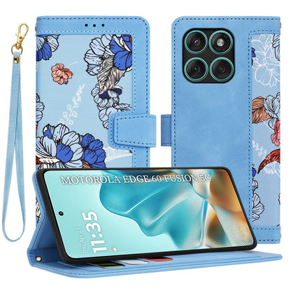 Capa para Motorola Edge 60 Fusion / Edge 60, Techsuit, FlipCraft, Azul