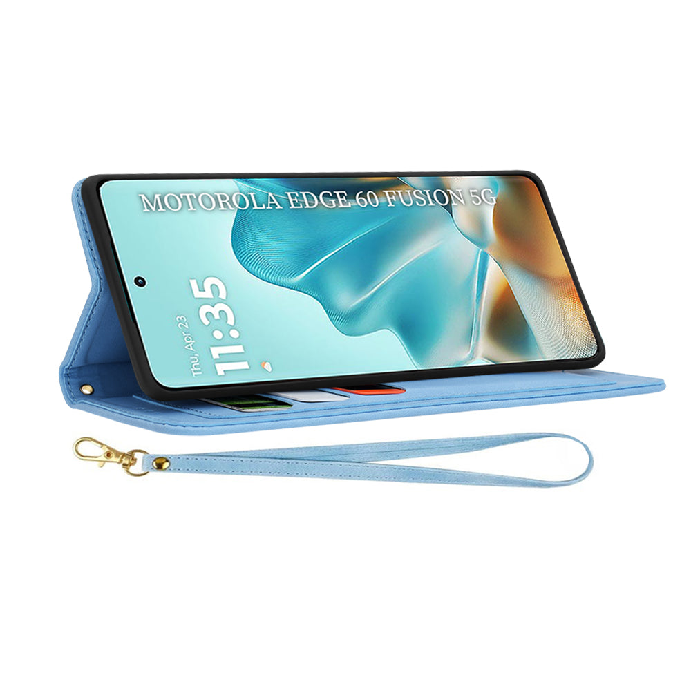 Capa para Motorola Edge 60 Fusion / Edge 60, Techsuit, FlipCraft, Azul