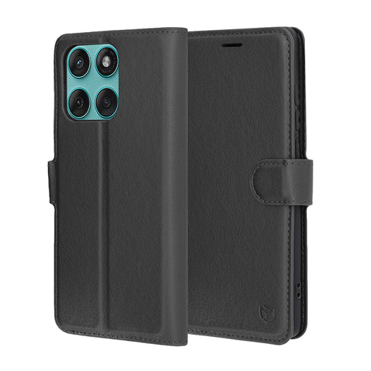 Capa para Motorola Edge 60 Fusion / Edge 60, Techsuit, Leather Folio, Preta