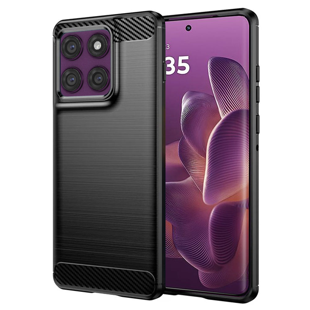 Capa para Motorola Edge 60 Pro, Techsuit, Carbono, Preta
