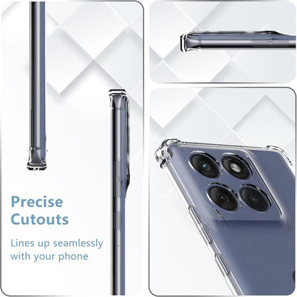 Capa para Motorola Edge 60 Pro, Techsuit, Shockproof Clear, Transparente
