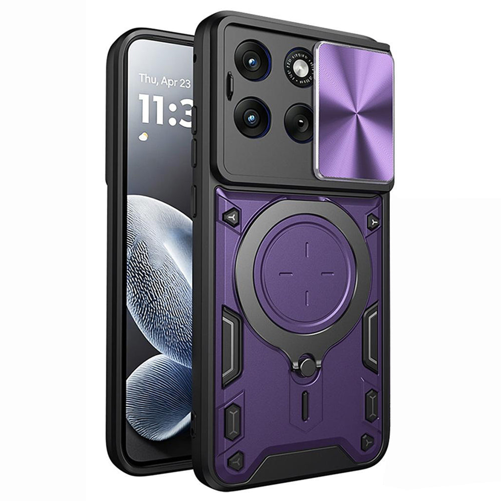 Capa para Motorola Edge 70 Fusion, Techsuit, CamGuard Pro, Roxo