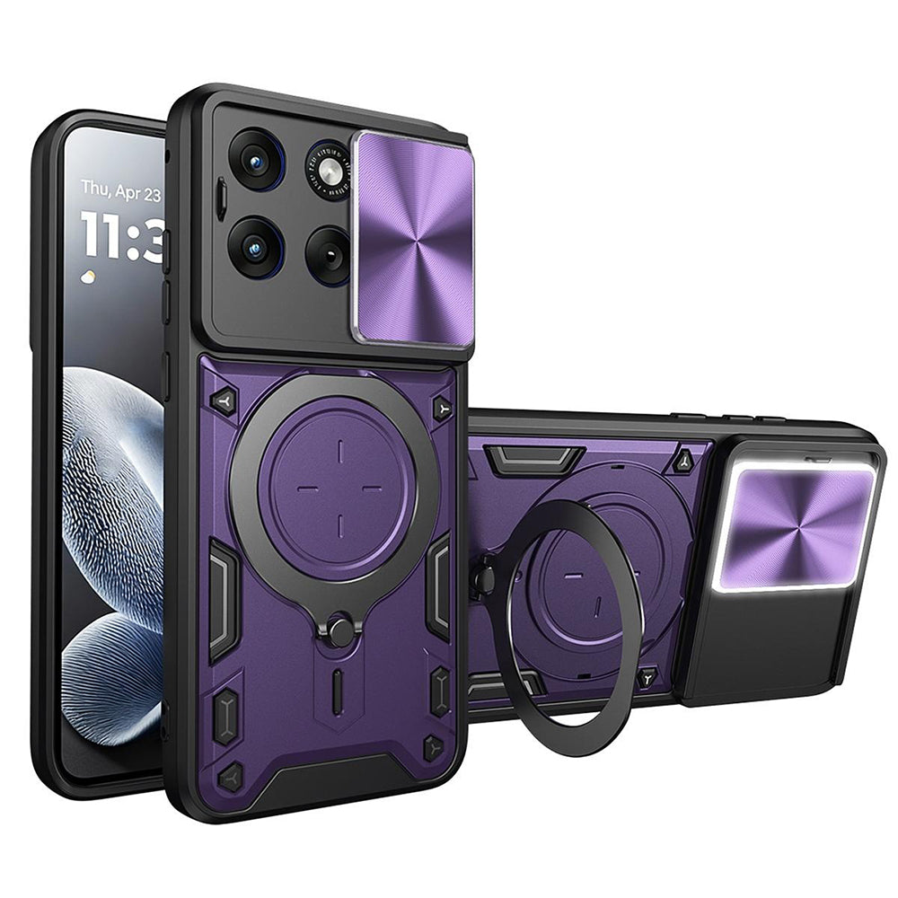 Capa para Motorola Edge 70 Fusion, Techsuit, CamGuard Pro, Roxo