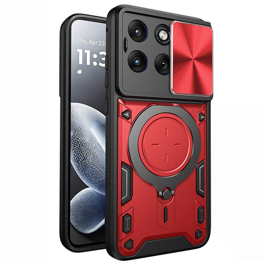 Capa para Motorola Edge 70 Fusion, Techsuit, CamGuard Pro, Vermelha