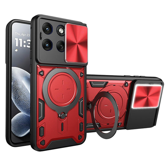 Capa para Motorola Edge 70 Fusion, Techsuit, CamGuard Pro, Vermelha