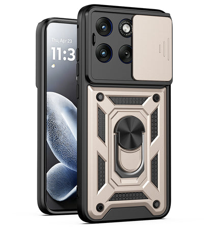 Capa para Motorola Edge 70 Fusion, Techsuit, CamShield, Dourada
