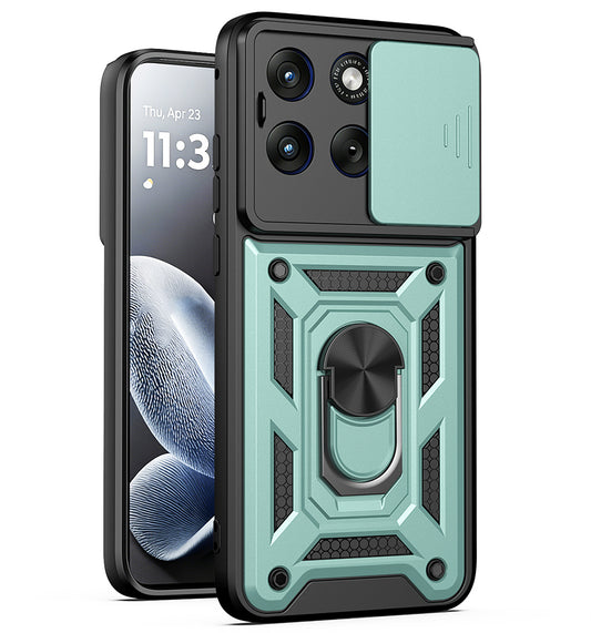 Capa para Motorola Edge 70 Fusion, Techsuit, CamShield, Verde