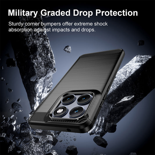 Capa para Motorola Edge 70 Fusion, Techsuit, Carbono, Preta